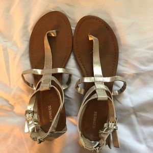 Gold Express sandals